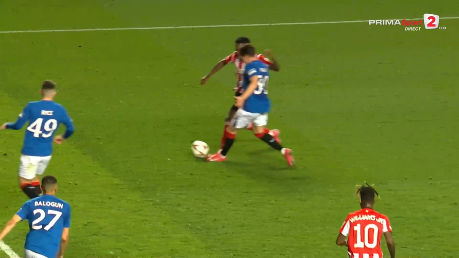 Rangers - Athletic Bilbao, in the quarters of Europa League »Ianis Hagi is holder + Istvan Kovacs shows the red card in the 13th minute