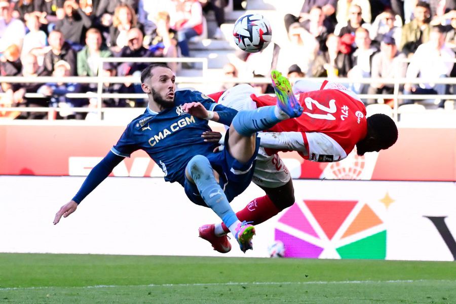 AMINE GOUIRI, Marseille's striker, trying an acrobatic execution in the match with Rennes / Photo: IMAGO The French announces the transfer of the new Karim Benzema! »Who is the peak that Real Madrid wants from Ligue 1