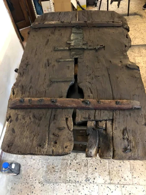 The prison door, restored in 2021. Photo Castle Castle Museum. 