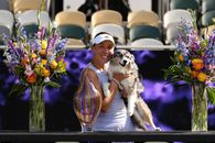 Jessica Pegula celebrated the title from Charleston, the first on the slag, with her dog, Maddie