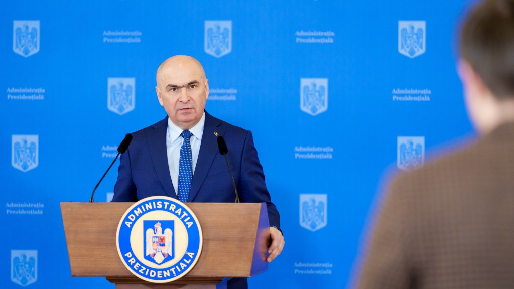 Ilie Bolojan, statements from Cotroceni Palace, February 28, 2025. Photo: Presidency of Romania