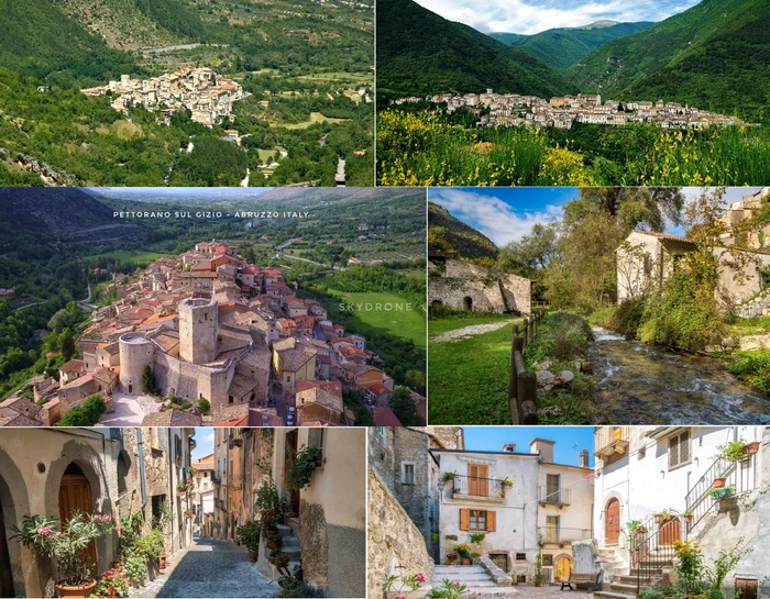 Collage Images with the locality in Italy which is the first smart bears community Visit Ity EU DMS