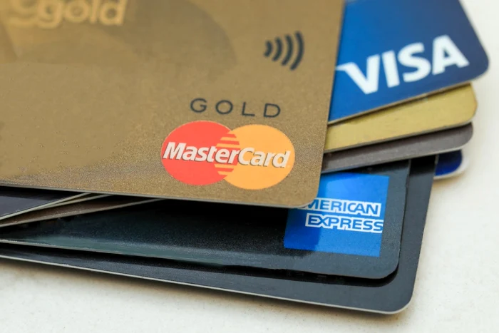 Visa, Mastercard and American Express cards