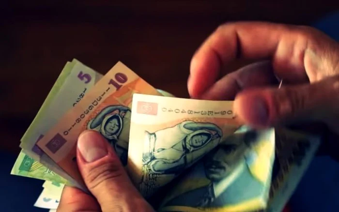 Someone is counting money
