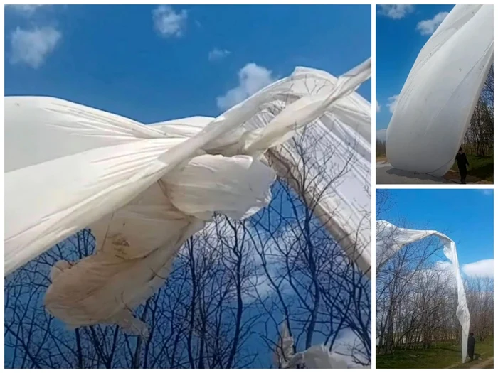 The wind to take up the foil that protects their photo crops: collage fb./sorin Sandu