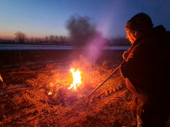Vegetables have lit fires in the field to prevent the photo of the photo: Adevărul