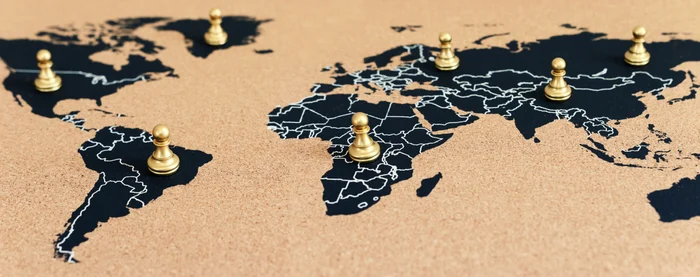 Geopolitics - world map - conflict PHOTO Shutterstock 