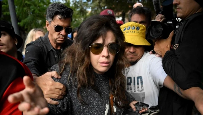 Dalma Maradona, upon arrival at court