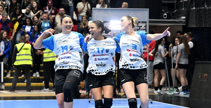 Jaukovic, Homigie and Arntzen, the basic core of CSM Bucharest this season. PHOTO SportPictures