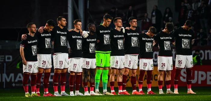 Giulestii brought a last tribute to their former colleague, Aaron Booupendza PHOTO Facebook 1923