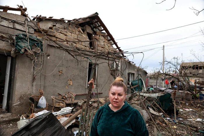 Housing Destroyed in Odessa by Drone AFP