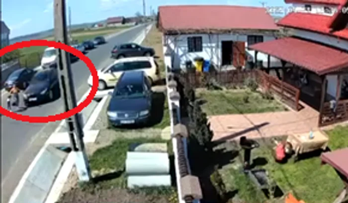 The moment when the photo accident took place: Video capture