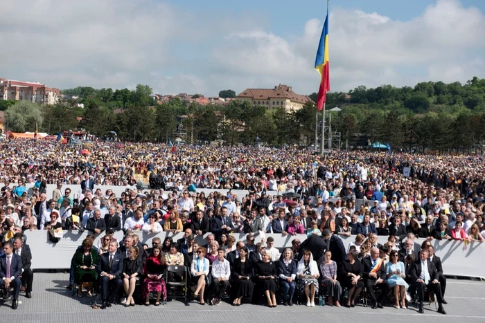 Image from Pope's visit to Blaj. Photo: Mediafax
