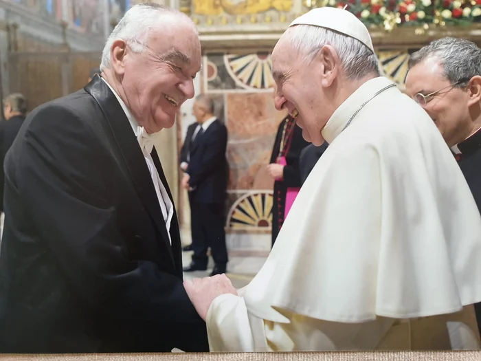 Liviu Zăpârțan convinced Pope Francis to come to Romania. Photo: personal archive