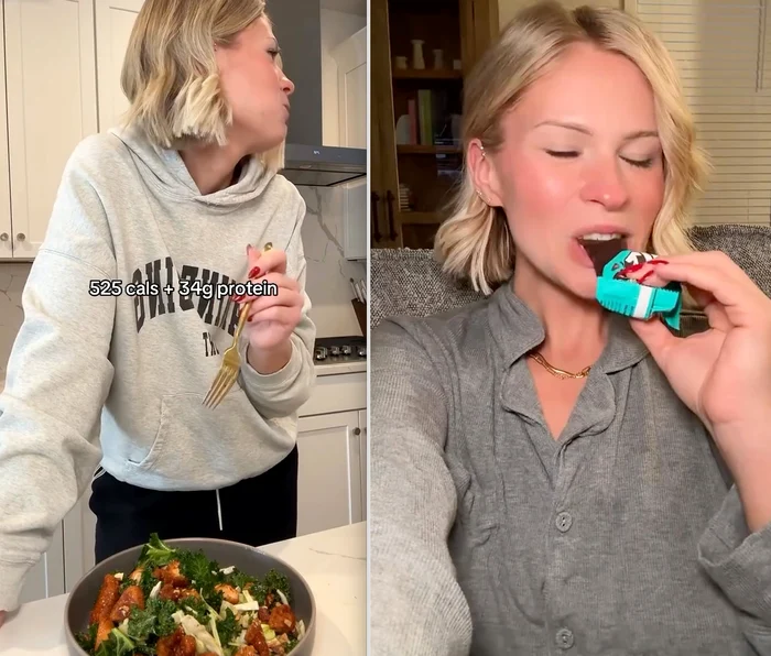 Samantha Milton revealed what she eats in a photo day: Instagram