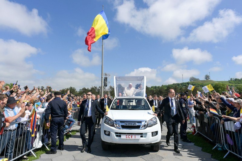 Parastas service for Pope Francis, at the Greek Catholic Cathedral in Blaj.