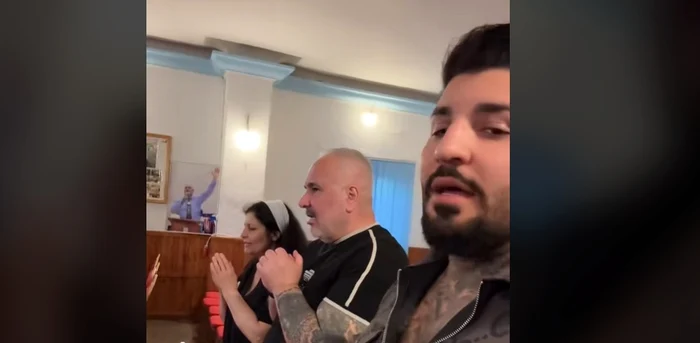 Sile Cămătaru was at the photo church: Tiktok video capture