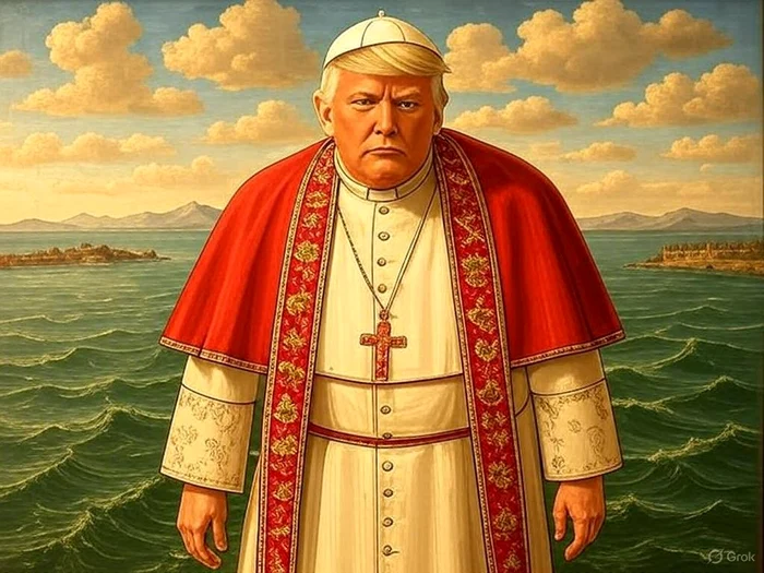 Donald Trump jokes by saying that he should be the new Pontiff Photo: Cypress/X