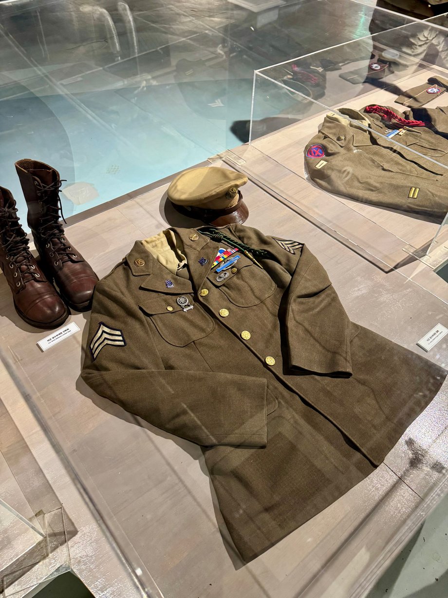A uniform of an American soldier stationed in South Korea