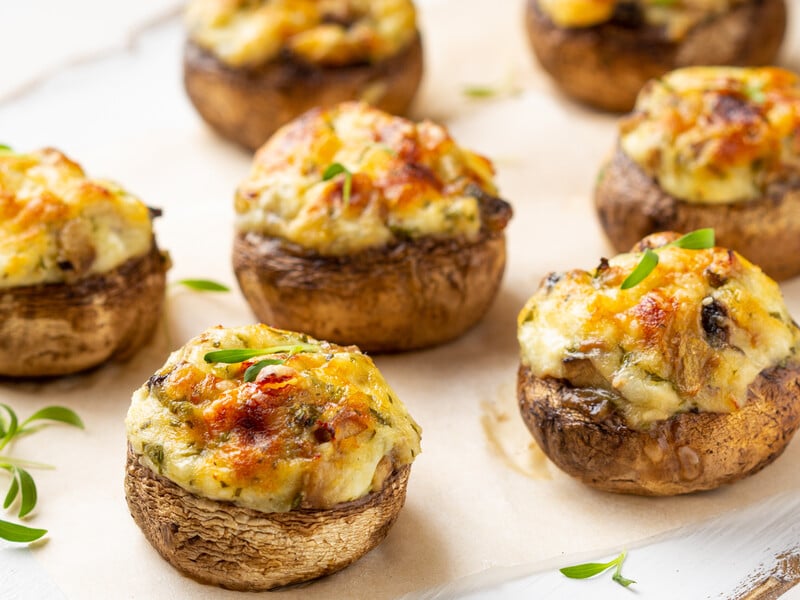 Mix this with meat - and stuffed champignons will turn out juicy and creamy. Recipe for a delicious snack
