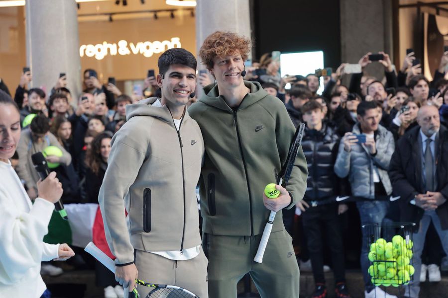 Jannik Sinner next to Carlos Alcaraz Photo: Imago Simone Vagognozzi, Jannik Sinner's coach: