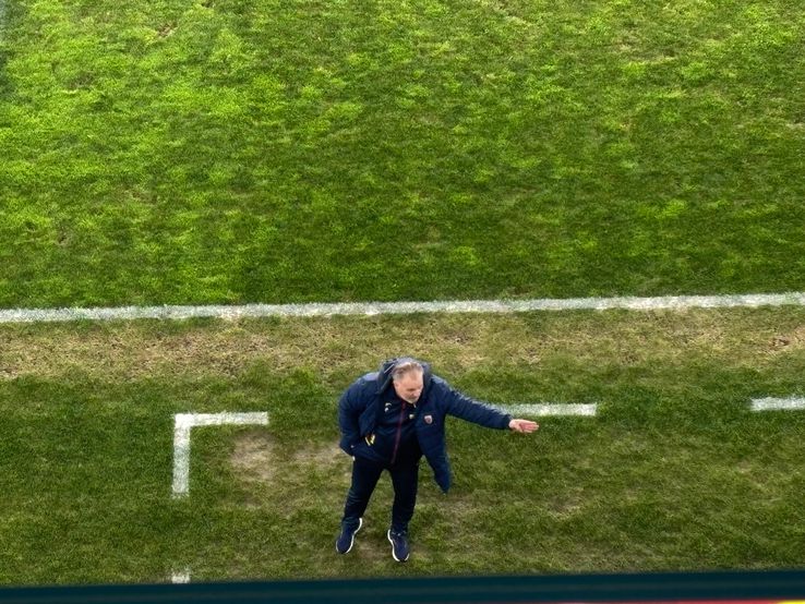 Perazzini agitated throughout the match / Photo: GSP