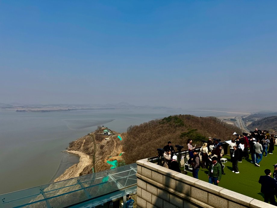The Odusan observatory is only two kilometers from North Korea