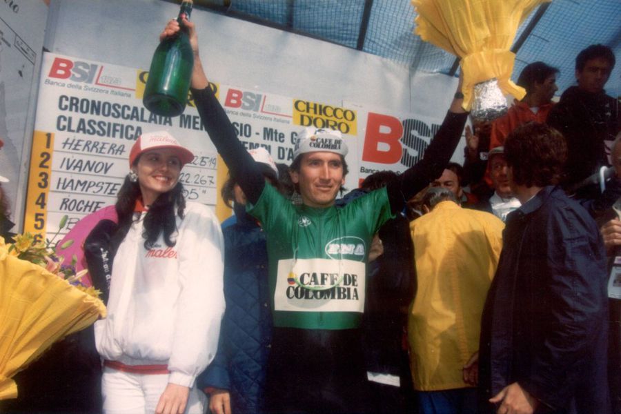 Lucho Herera, after a stage won in Italy/Photo Tour: Imago Images
