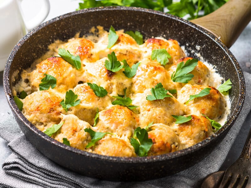 Turn the meatballs in this sauce - and they will turn out wonderful and perfect. Simple recipe