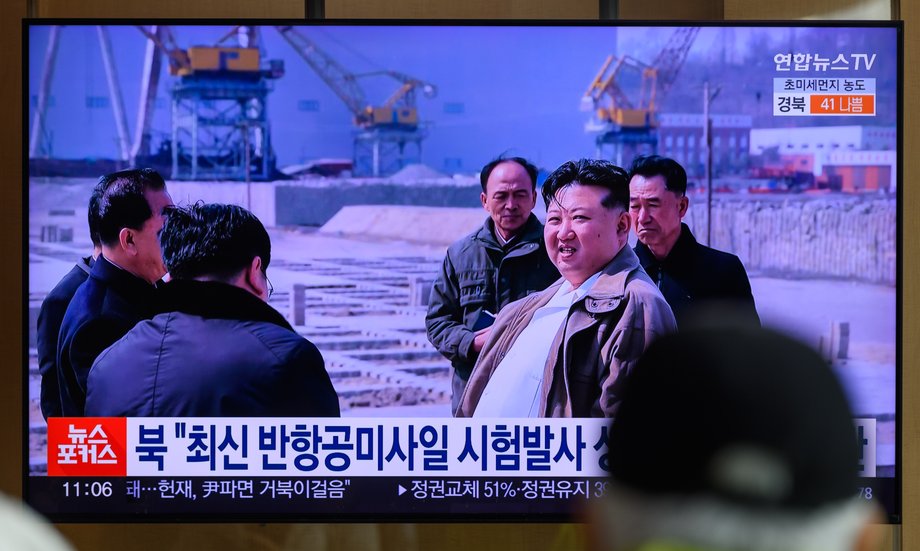 At the end of March, Kim Jong Un went to the Nampo shipyard.