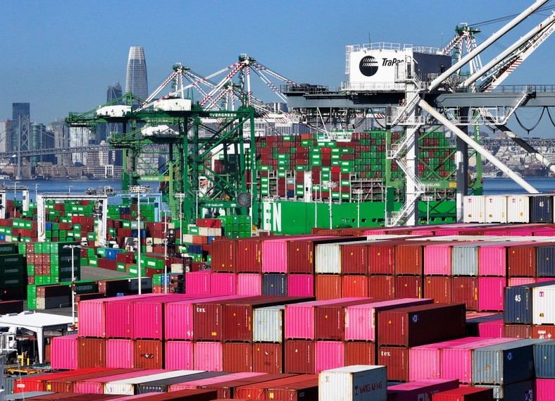 Oakland Sea Port in California, April 9, 2025.