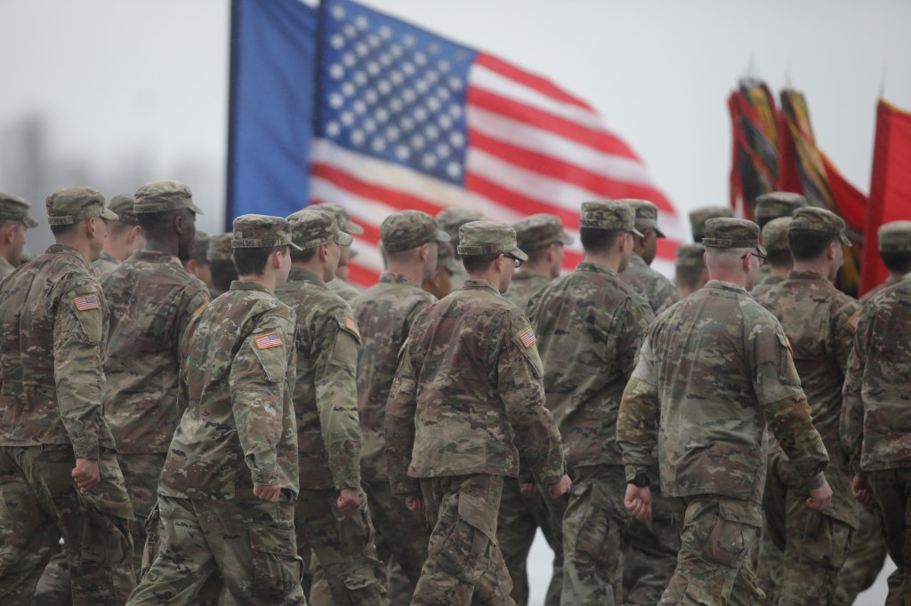 American military at Mihai Kogălniceanu air base. Inquam Photos / George Călin