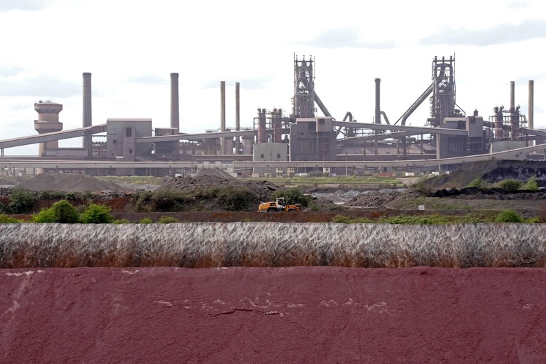 British Steel plant at Scunthorpe in Lincolnshire, England, April 14, 2025.