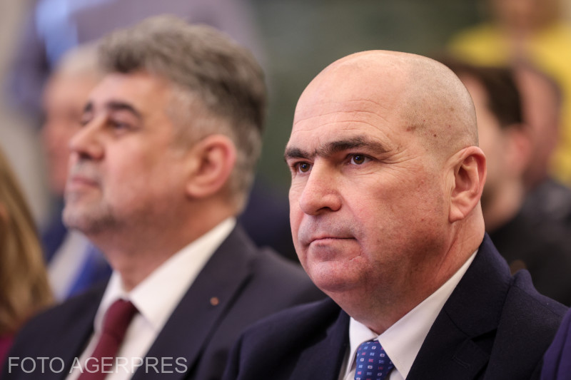 Ilie Bolojan and Marcel Ciolacu. Photo: Radu Tuță / Agerpres