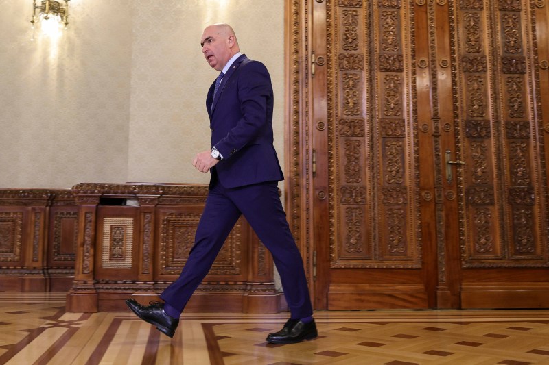 The press conference organized by the interim president Ilie Bolojan at the Cotroceni Palace, in Bucharest, February 28, 2025. Photo source: Inquam Photos / Octav Ganea.