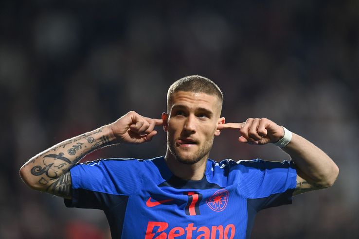 FCSB defeated on Sunday evening, on the move, score 2-1, the Rapid Bucharest band, in the sixth stage in the Superligi play-off. Marked: Christensen 48 / Cisotti 6, Bîrliga 42. Photo: Eduard Vînătoru (gsp.ro)