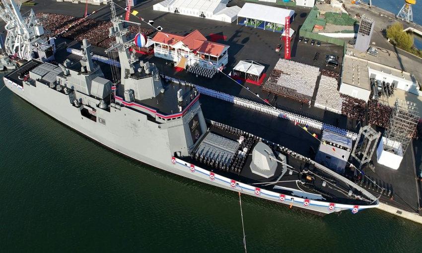 North Korea Navy revealed a new one "multi -purpose" rocket destroyer