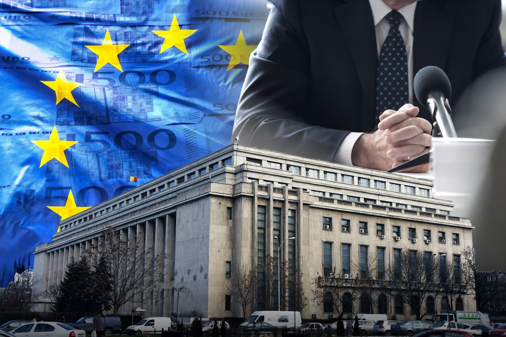 The Government of Romania. Collage: Ion Mateș / Hotnews. Photo: Dreamstime, Shutterstock