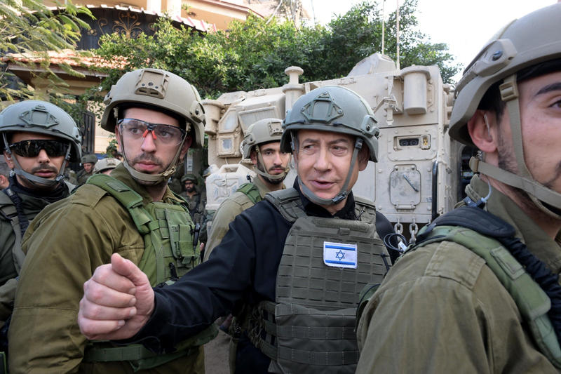 Benjamin Netanyahu in Gaza, photo: Avi Ohayon / Israel GPO / Zuma Press / Profimedia