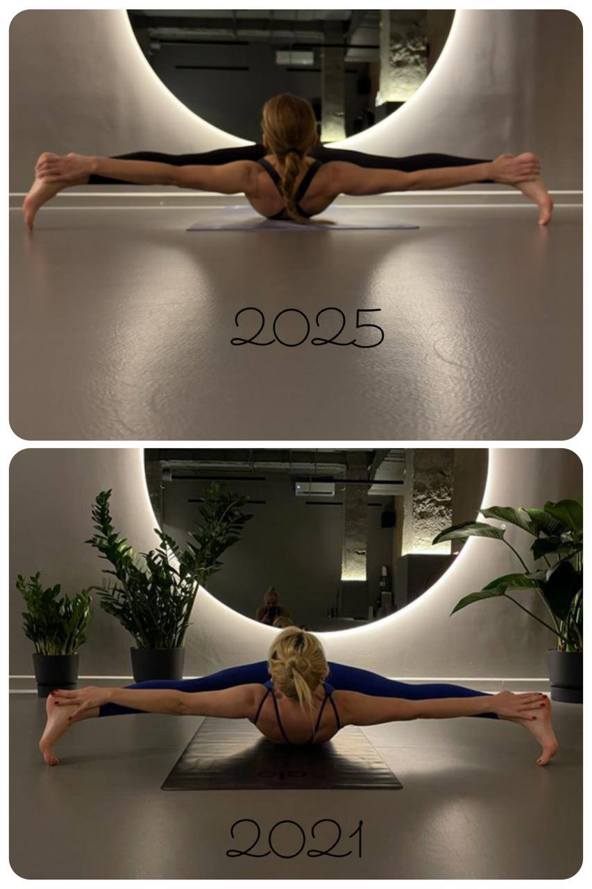 Tina Karol boasted how her figure has changed in four years of training Ashtanga Yoga. Photo photo 1