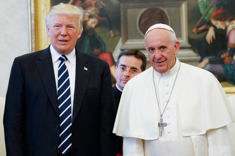 Donald Trump, first message after Pope Francis's death