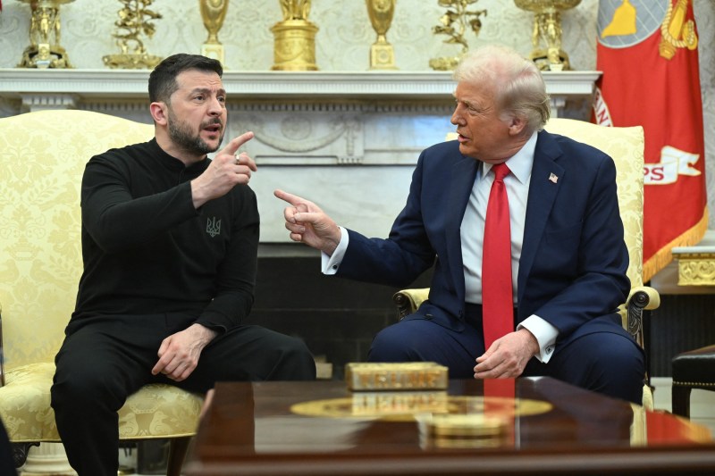 Donald Trump and Volodimir Zelenski, at the Alba House. Photo: Profimedia
