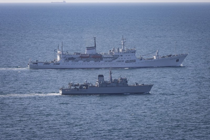 Spy sensors, installed by Russia in British waters.