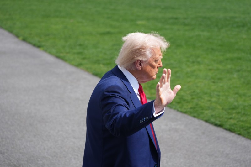 In his second reaction, Trump shrugs after shaking global markets with customs duties: