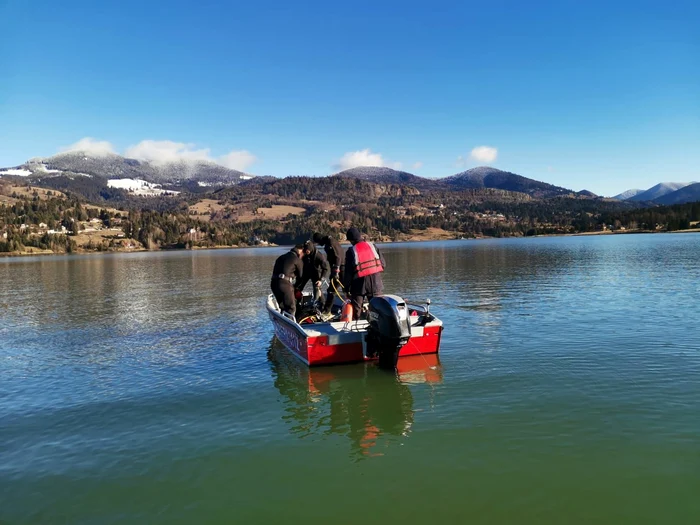 The divers found the man dead photo: ISU Bistrița Năsăud
