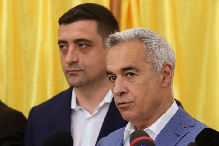 George Simion and Călin Georgescu Photo: Inquam Photos