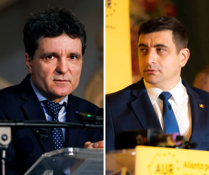 Nicușor Dan and George Simion, candidates for Presidential Photo elections: Facebook collage
