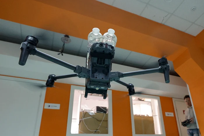 Ukrainian engineers repair drones for Ukrainian army EPA-EFE