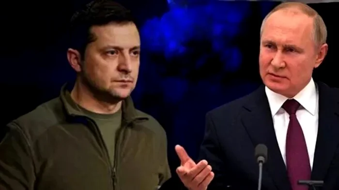 Putin and Zelenski. Playtech collage photo