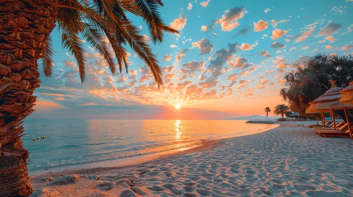 Superb beach in sunshine